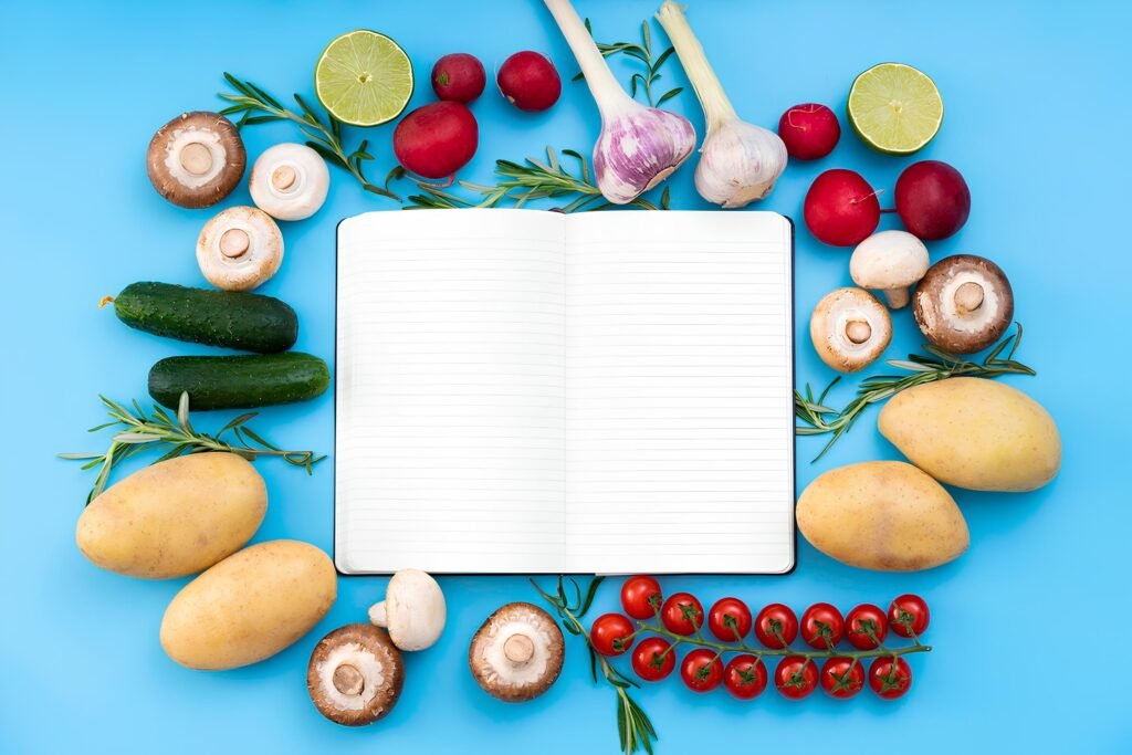 Healthy options highlighted and circled